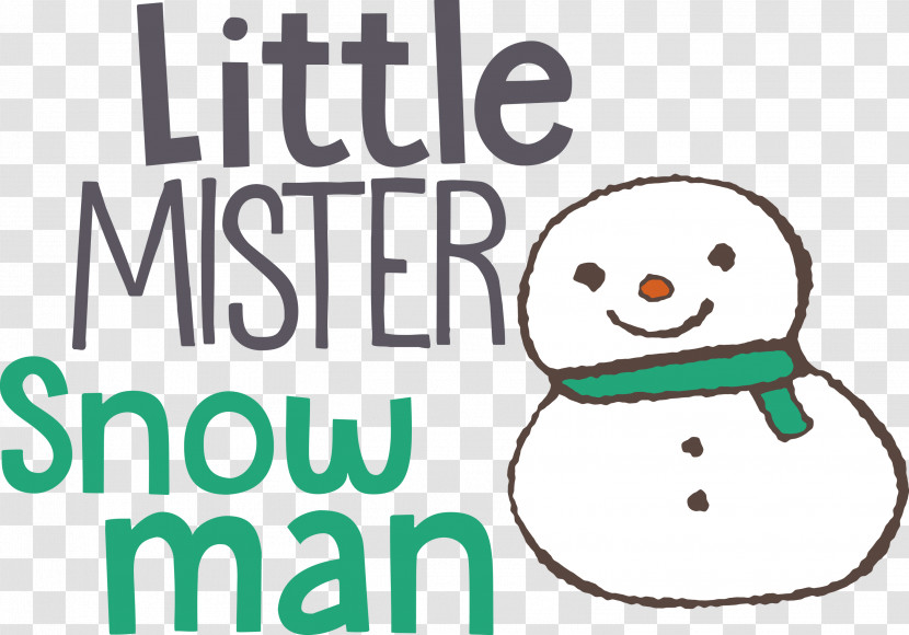 Little Mister Snow Man Transparent PNG