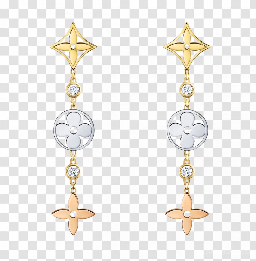 Earring Jewellery Louis Vuitton Gold Silver - Pearl Transparent PNG
