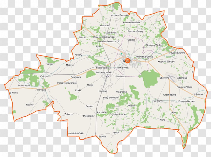 Kosewo, Gmina Nasielsk Zaborze, Nowy Dwór Mazowiecki County Cieksyn Jaskółowo - Area - Map Transparent PNG