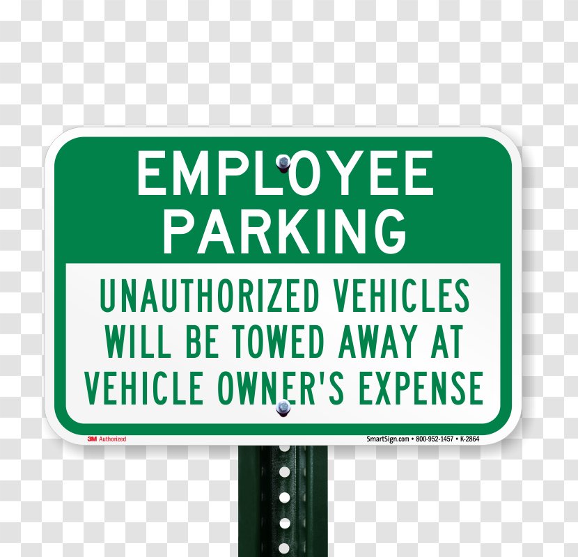 Traffic Sign Parking Brand Signage Logo - Employee Lot Signs Transparent PNG