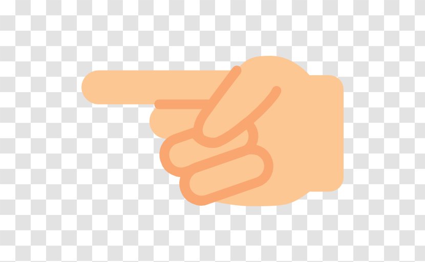 Peach Thumbs Signal Orange - Gesture Transparent PNG