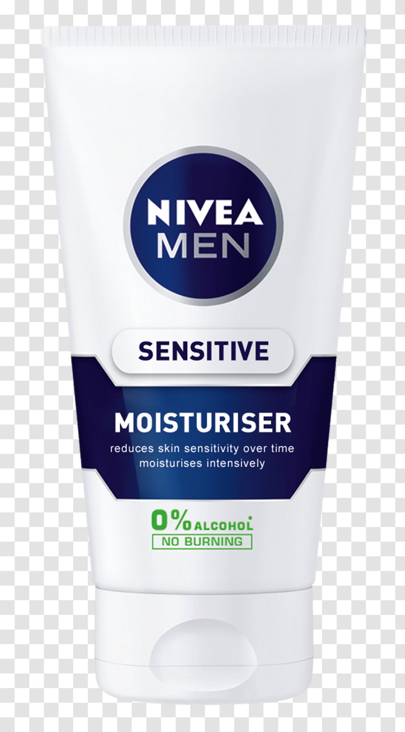 Lotion NIVEA MEN Sensitive Moisturiser Aftershave Moisturizer Lip Balm - Shaving Cream Transparent PNG
