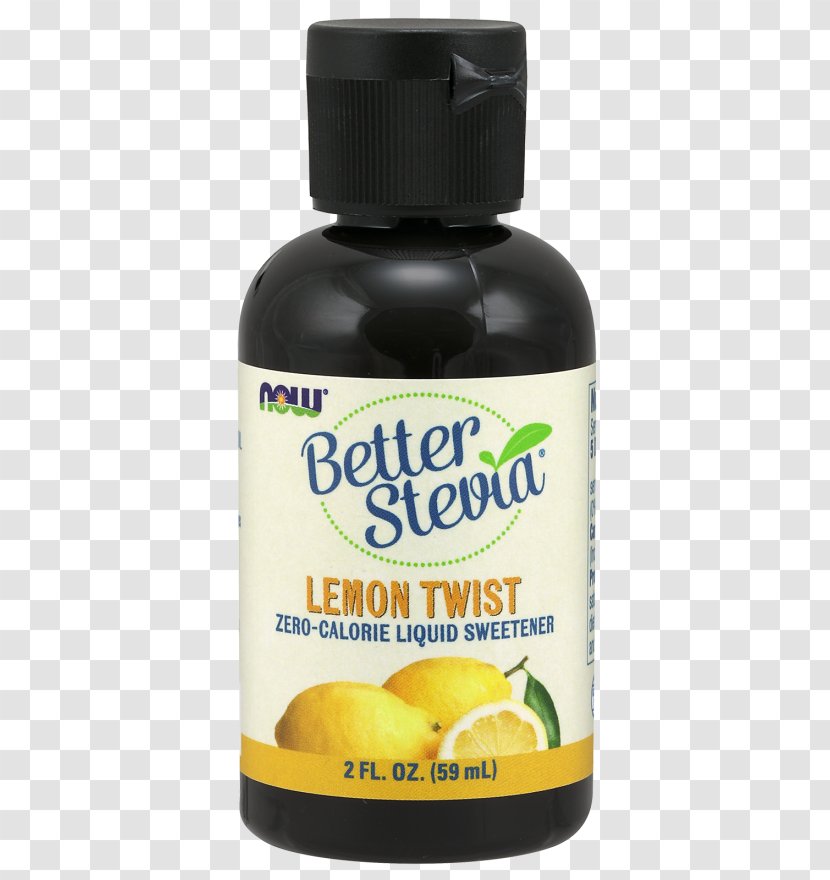 Stevia Food Liquid Tea Sugar Substitute - Dietary Supplement - Lemon Twist Transparent PNG