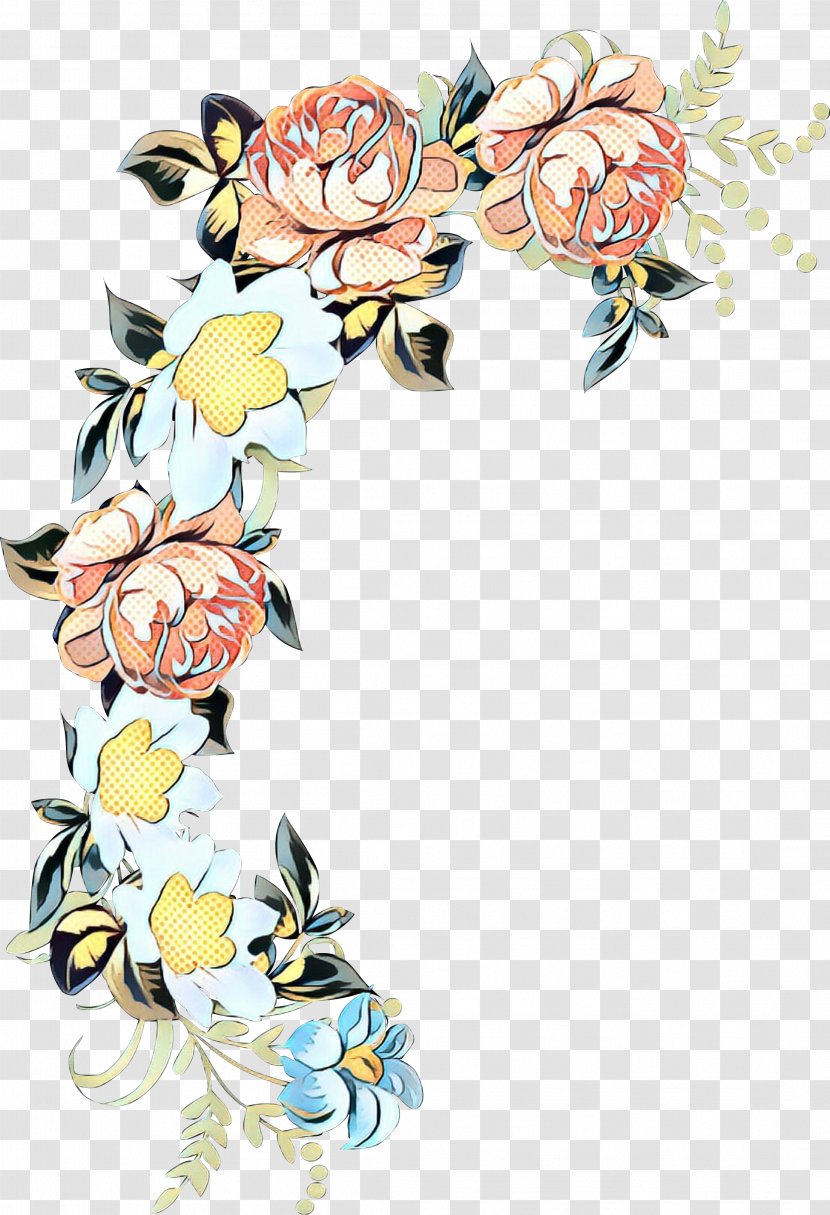Floral Flower Background - Illustrations - Plant Margin Transparent PNG