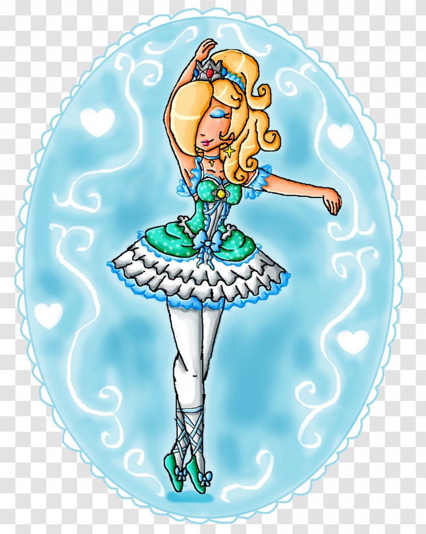 Rosalina Princess Peach Daisy Ballet Dancer - Mythical Creature - Fantasy Winter Background Transparent PNG