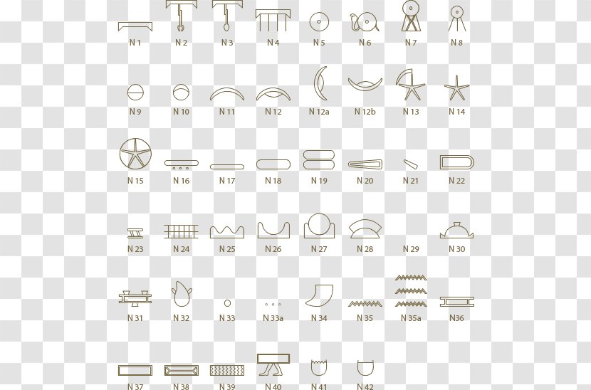 Ancient Egypt Egyptian Hieroglyphs Character - Water Transparent PNG