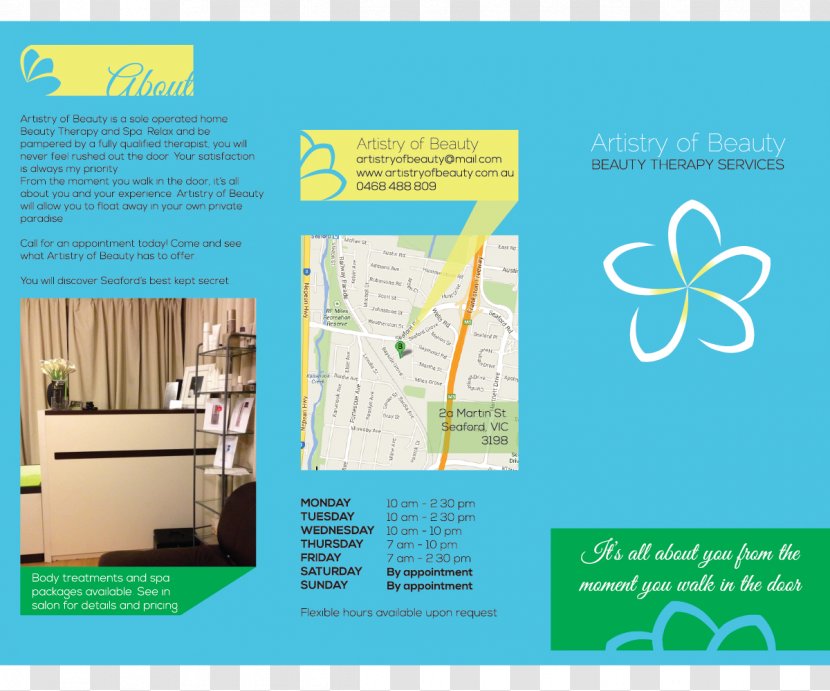 Graphic Design Brochure Designer - Green - Beauty Salon Type Business Card Transparent PNG