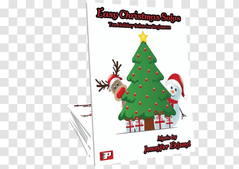 Easy Christmas Solos Solos: For Late Beginners Tree Piano Transparent PNG
