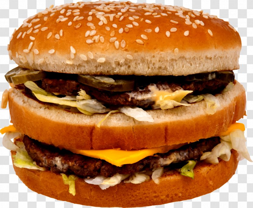 McDonald's Big Mac Hamburger Fast Food Cheeseburger - Server Transparent PNG