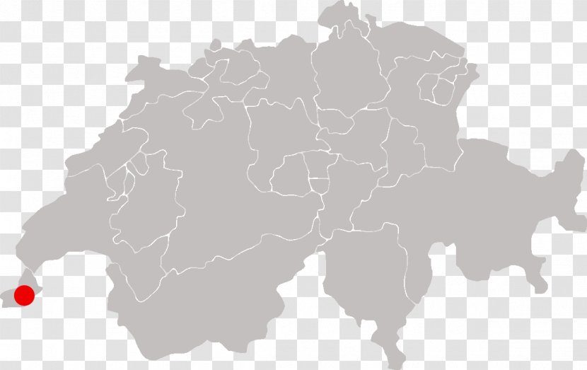 Switzerland World Map Blank - Vector Transparent PNG