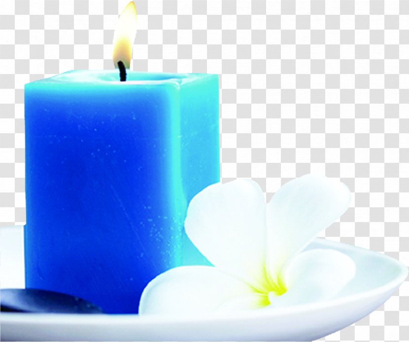 Candle Still Life Photography Wax Wallpaper - Creative Effects Blue Flowers Transparent PNG