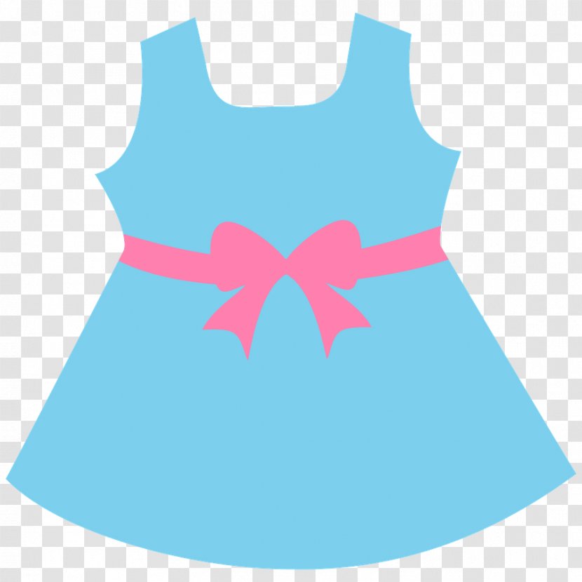 Clip Art Infant Clothing Dress - Teal Transparent PNG
