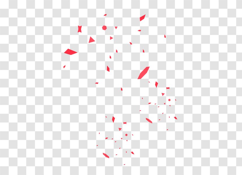 Paper Confetti Red - Shredder Transparent PNG