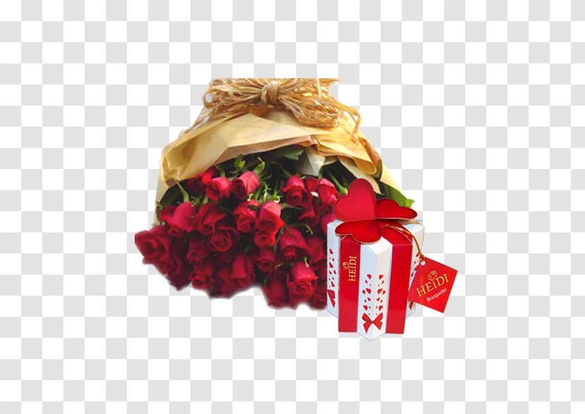 Flower Bouquet Rose Valentine's Day Gift - Bonbones Transparent PNG