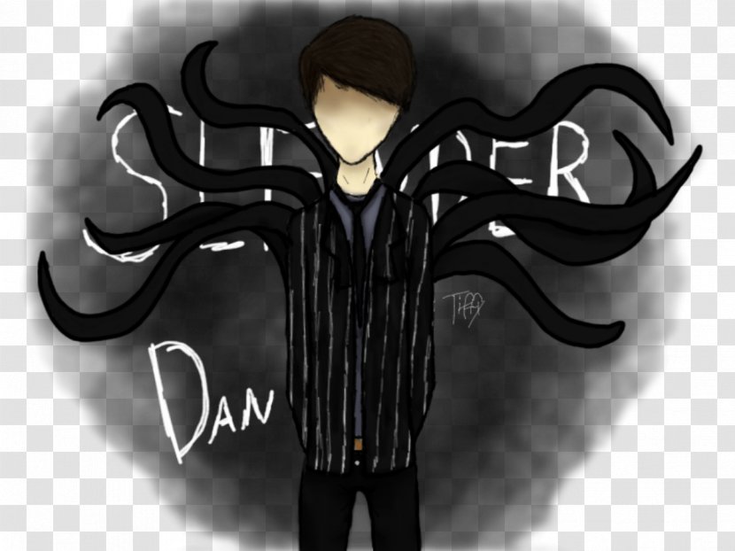 Slenderman Fan Art Dan And Phil - Heart - Slender Man Transparent PNG