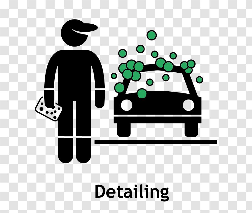 Stick Figure Clip Art - Green - Car Wash Service Transparent PNG