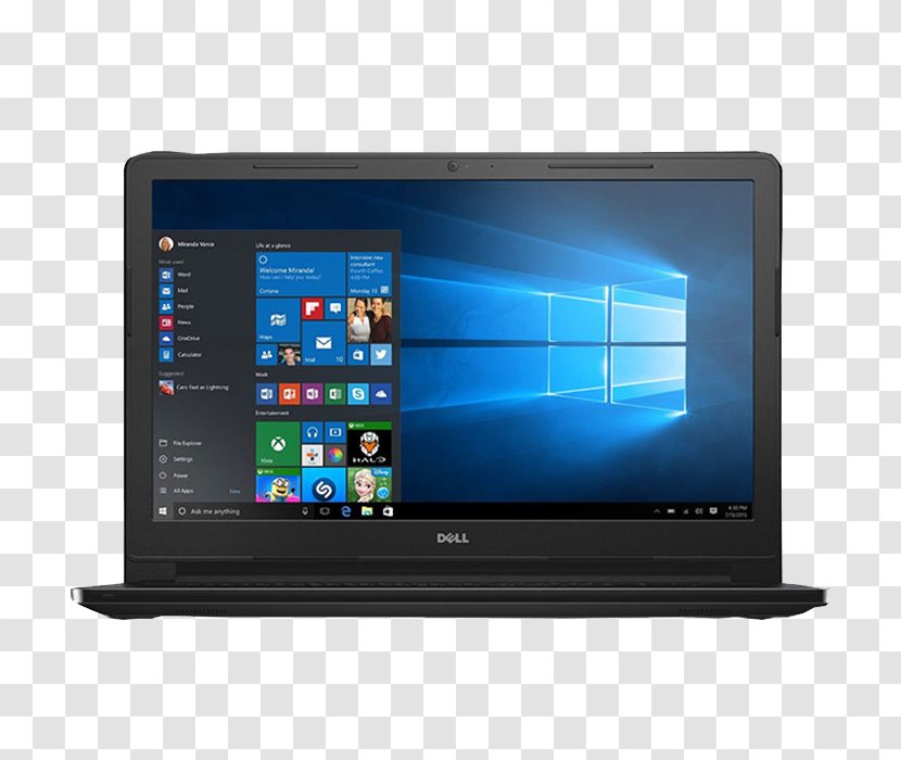 Laptop Dell Hewlett-Packard Intel Celeron - Screen Transparent PNG