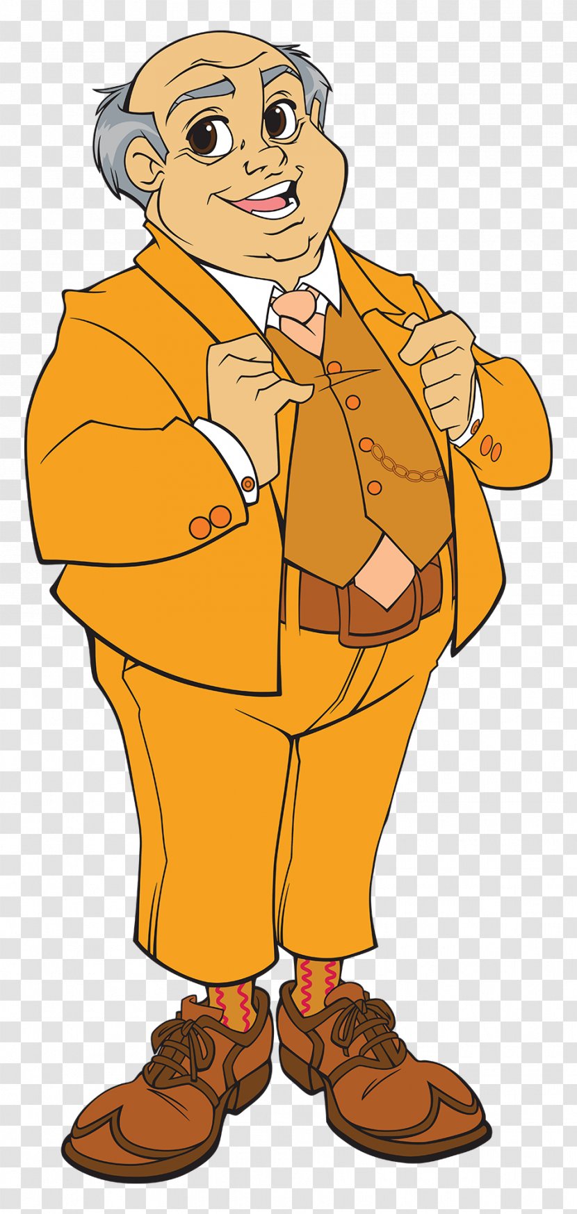 Mayor Milford Meanswell Sportacus Stephanie Clip Art - Cartoon Character Transparent PNG