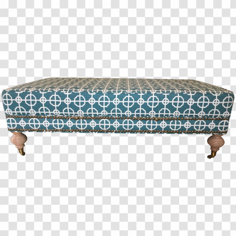 Foot Rests Couch Bench Rectangle Turquoise - Studio Apartment - Ottoman Frame Transparent PNG