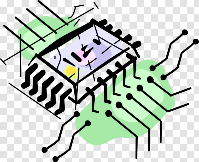 Clip Art Product Cartoon Organism Line - Microprocessors Transparent PNG