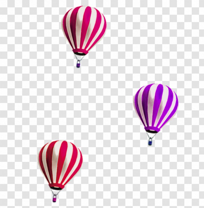 Hot Air Balloon Red Clip Art - Motif - Simple Decorative Pattern Transparent PNG
