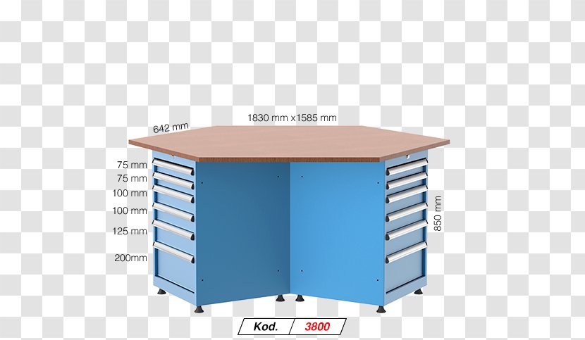 Angle - Furniture - Work Table Transparent PNG