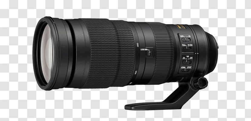 Nikon AF-S Nikkor 200mm-500mm F/5.6 ED VR Camera Lens Telephoto - Autofocus Transparent PNG