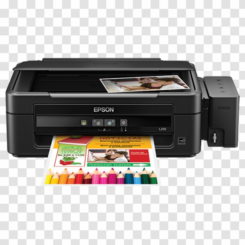 Multi-function Printer Inkjet Printing Epson - Image Scanner Transparent PNG