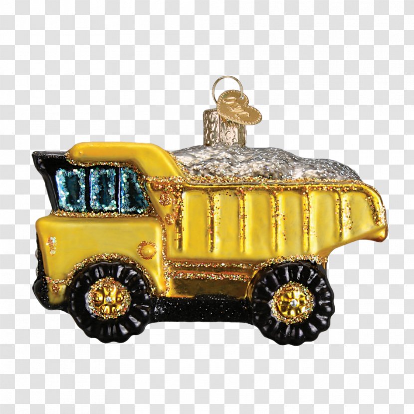 Rudolph Santa Claus Christmas Ornament Tree - Glass - Dump Truck Transparent PNG