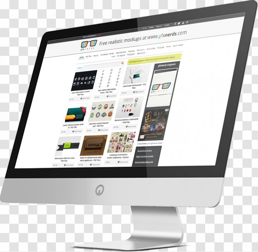 Web Development Responsive Design Digital Marketing - Computer Monitor Transparent PNG