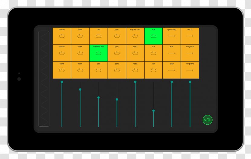 DJ Loop Pads 2 Unlock Looper Mix Drum - Frame - Android Transparent PNG