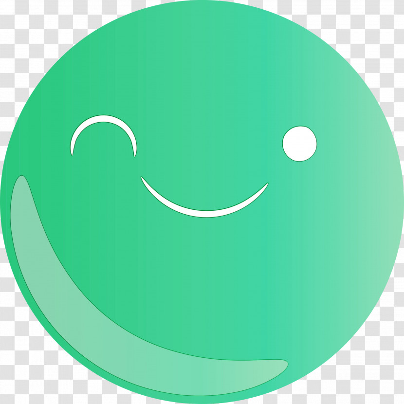 Smiley Circle Angle Green Cartoon Transparent PNG