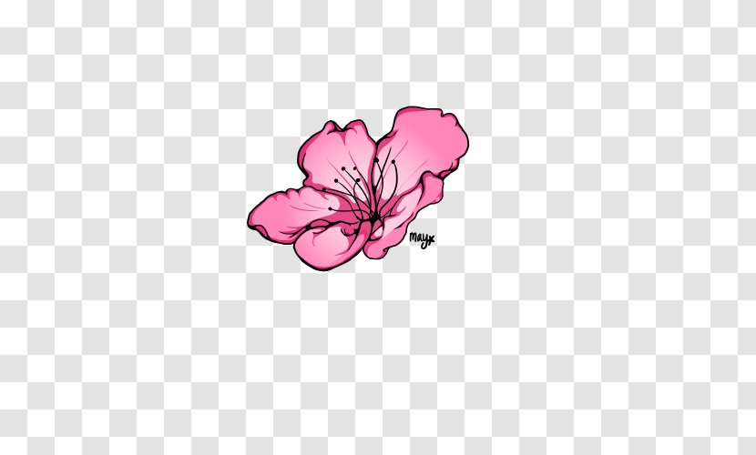 Flower Drawing Clip Art - Heart - Peach Blossom Transparent PNG