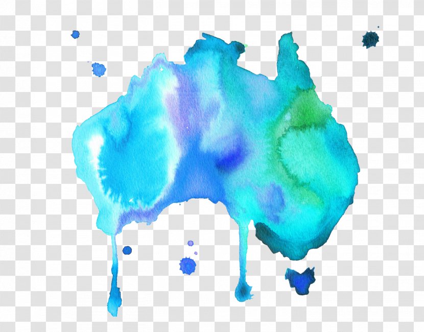 Sydney Watercolor Painting Map World Transparent PNG