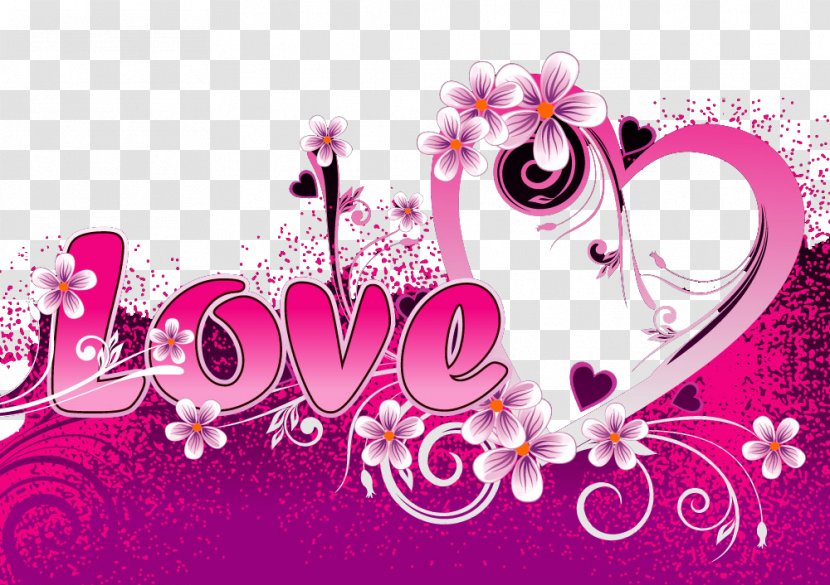 Love High-definition Television 1080p Video Wallpaper - Valentines Day - Purple Wedding Pattern Transparent PNG