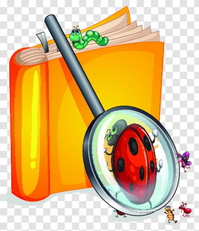 Royalty-free Stock Photography Illustration - Book - Cartoon Magnifying Glass Material Transparent PNG