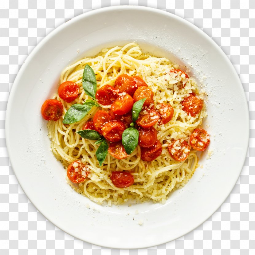 Pasta Italian Cuisine Fettuccine Alfredo Marinara Sauce Spaghetti With Meatballs - Taglierini Transparent PNG