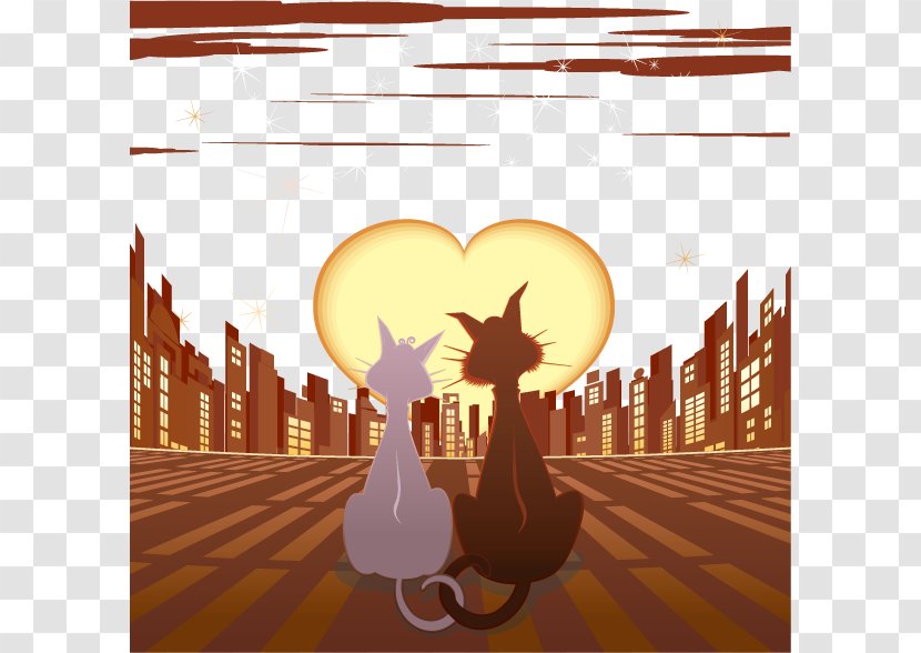 Cat Royalty-free Illustration - Recreation - Look At The Scenery Vector Transparent PNG