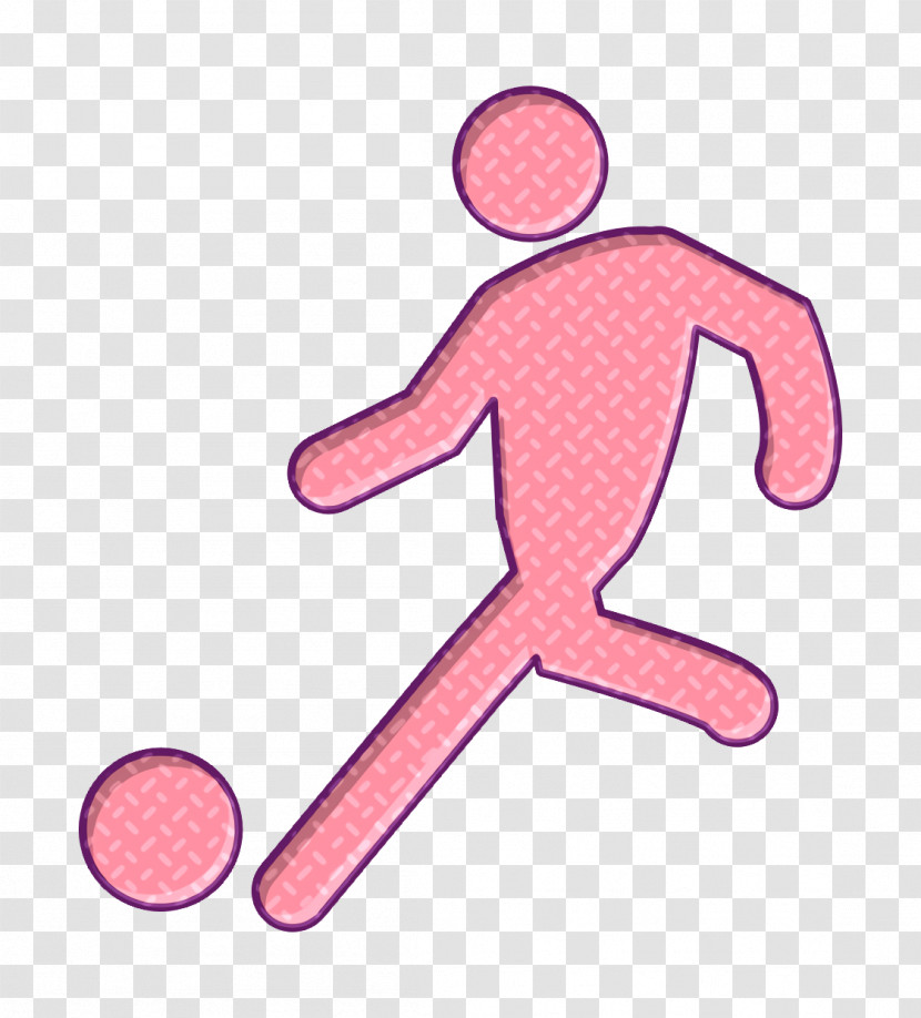 Football Icon Football Player Setting Ball Icon Sports Icon Transparent PNG
