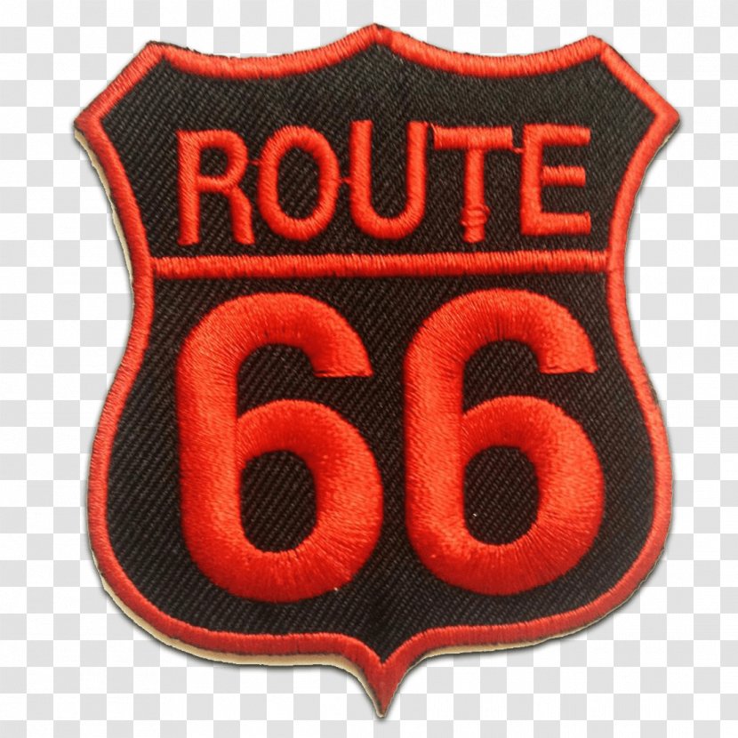 Embroidered Patch Symbol U.S. Route 66 Emblem Sewing - Brand Transparent PNG