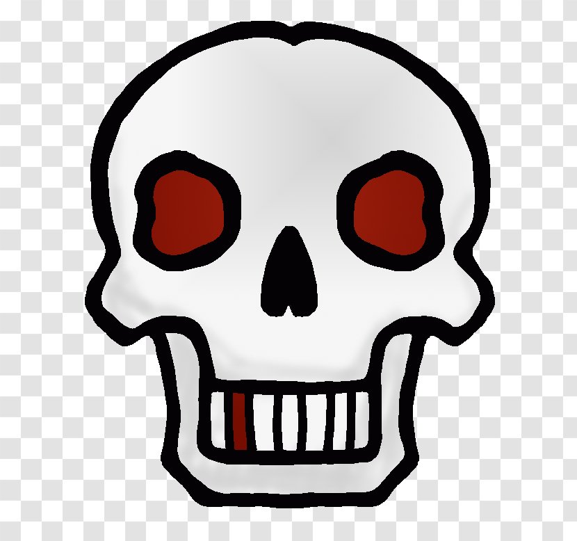 Skull Human Skeleton Clip Art - Royaltyfree - Cartoon Cliparts Transparent PNG