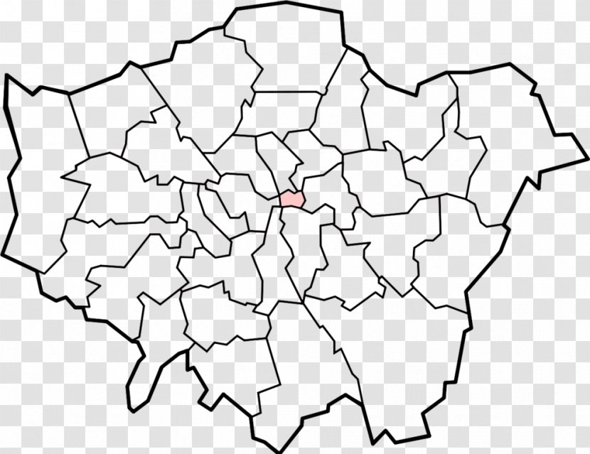 London Borough Of Southwark Hackney Islington Barking And Dagenham Ealing - Watercolor - Map Transparent PNG