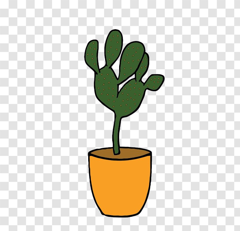 Houseplant Cactaceae Clip Art - Leaf - Xiaopen Cactus Transparent PNG