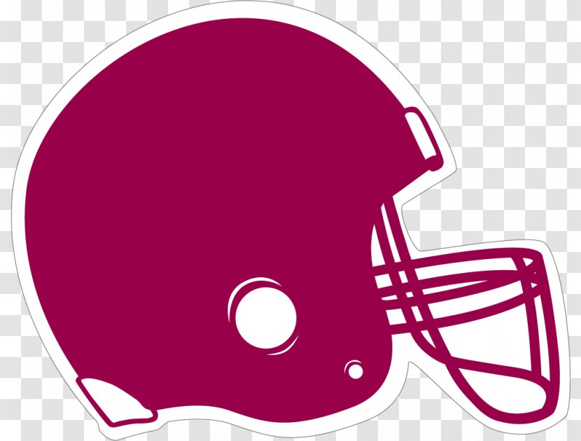 American Football Helmets Clip Art - Pink - Helmet Stencil Transparent PNG