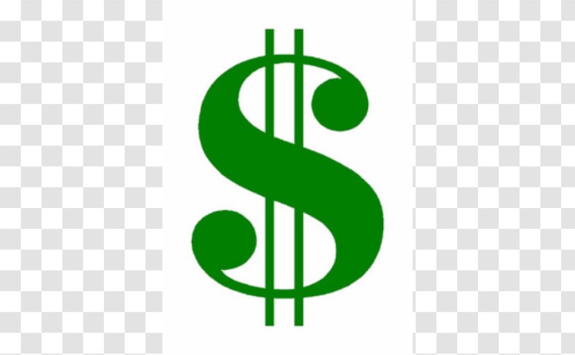 Clip Art Dollar Sign United States - Text Transparent PNG