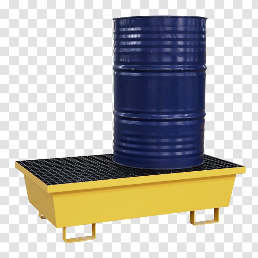 Spill Pallet Drum Plastic Steel Transparent PNG
