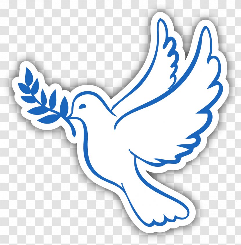 Doves As Symbols Rock Dove Peace Drawing Love - Area - Personalized Car Stickers Transparent PNG