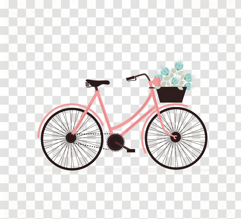 Life Is Like Riding A Bicycle. To Keep Your Balance You Must Moving. Cycling Tandem Bicycle Clip Art - Saddle - Pink Bike Transparent PNG