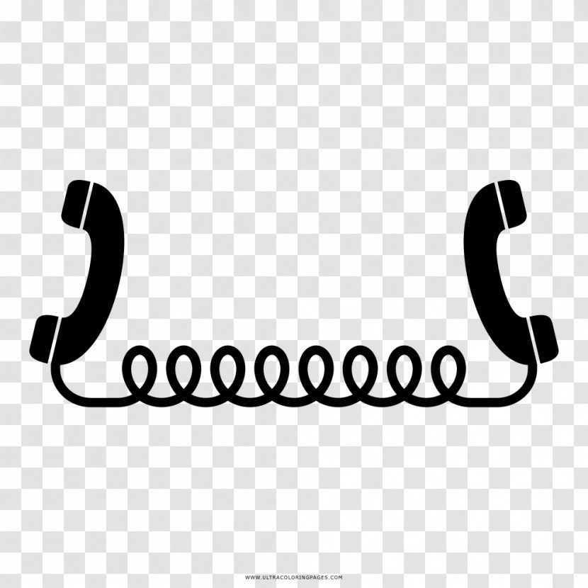 Telephone Line Cordless بی‌سیم Two-way Radio - Drawing - Telefono Transparent PNG
