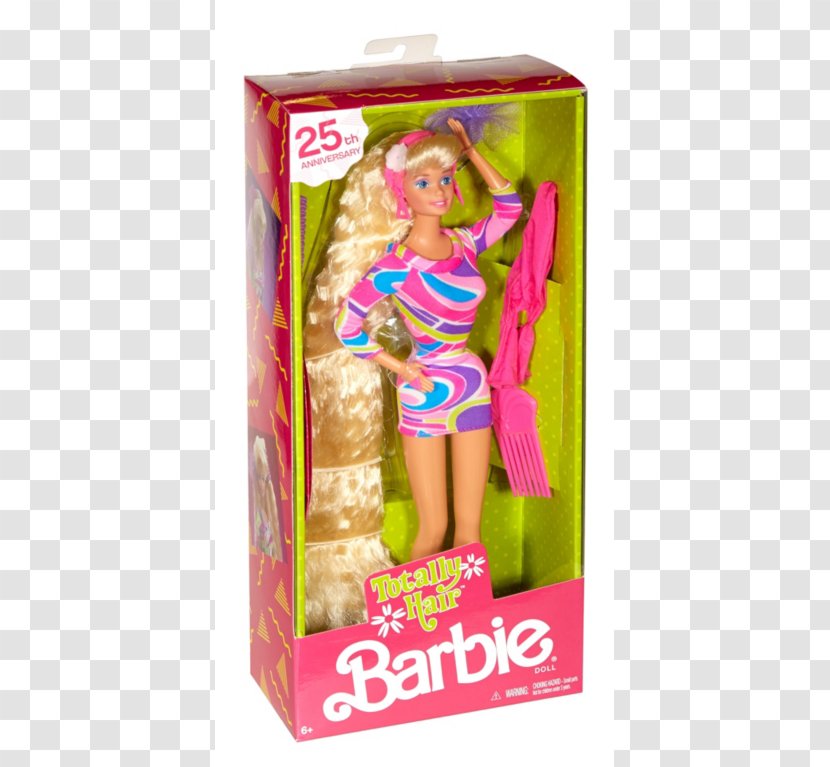 Totally Hair Barbie Teresa Doll Toy - Long Eyelashes Transparent PNG